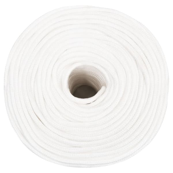 Båtlina helvit 8 mm 50 m polypropylen