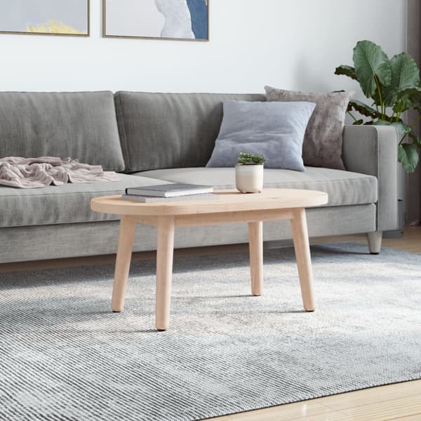 Bordsskiva 80x40x2,5 cm massivt trä furu oval
