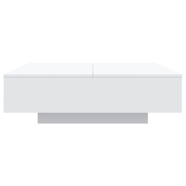 Soffbord med LED vit 100x100x31 cm