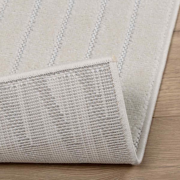 Områdesmattor Rektangulär PALMERAS Kräm 200 x 140 cm Polyester