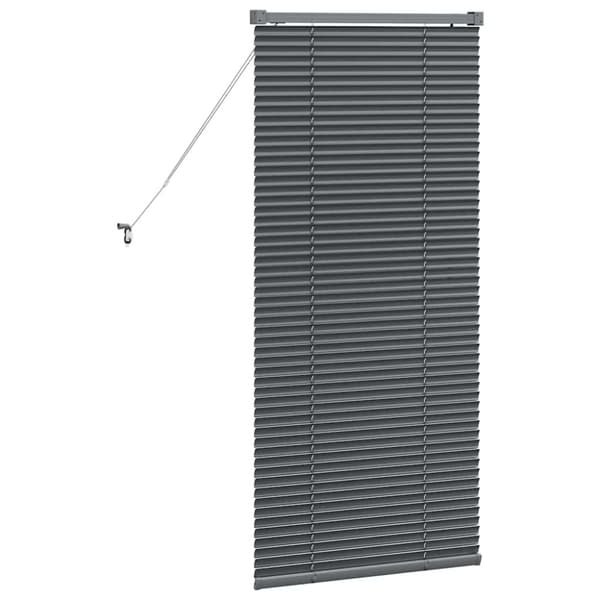 Persienner Mörkgrå 130 x 55 cm Aluminium