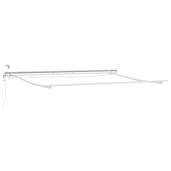 Markisram Vit 400 × 300 cm Aluminium
