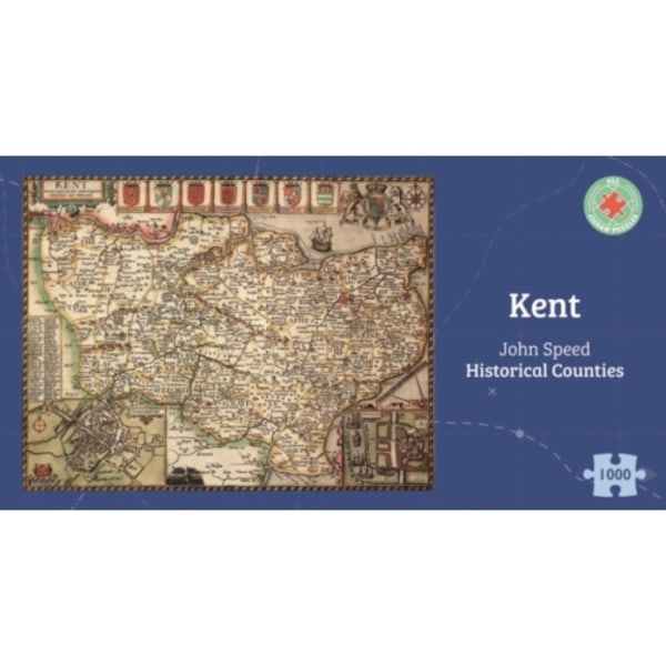 Kent Historical 1610 Map 1000 Piece Puzzle