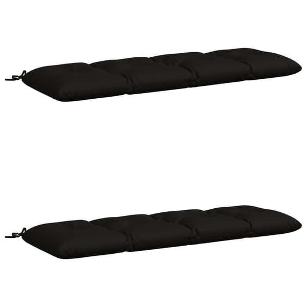2-delade Bänk Kuddar VIANEN 100% Polyester Svart