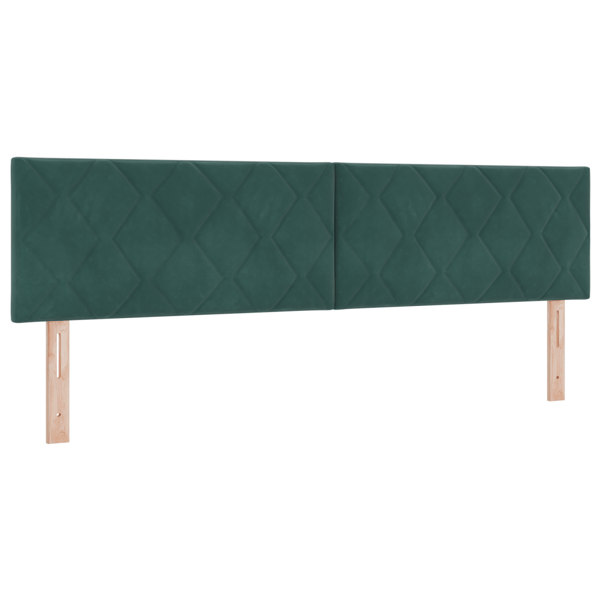 LED huvuddyna Mörkgrön 180 cm Sammet