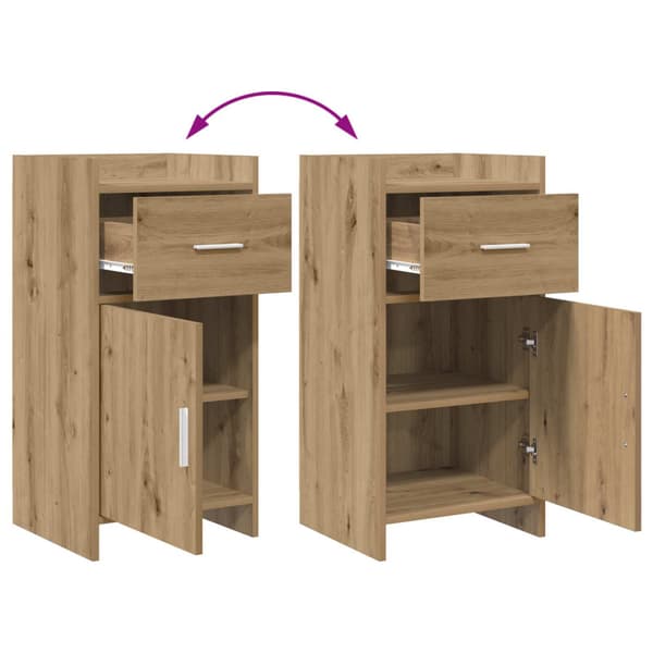 Sideboard Artisan-ek 40 x 36 x 80 cm Konstruerat trä