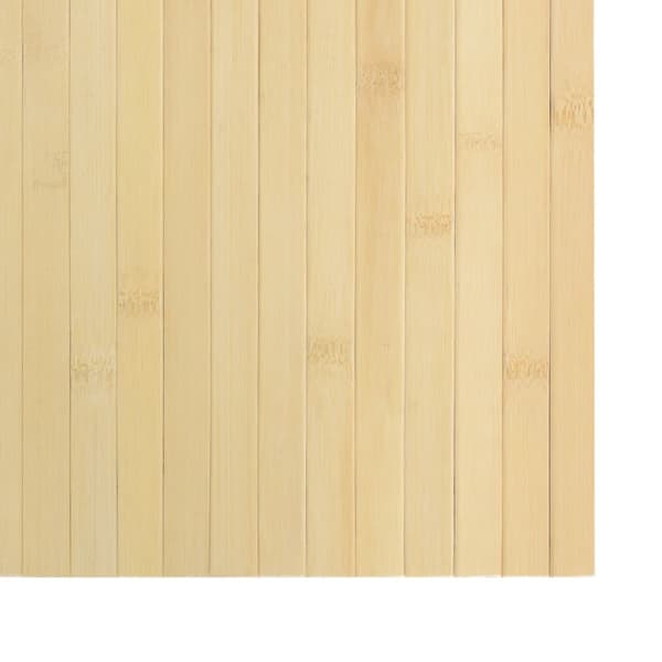 Matta rektangulär ljus naturlig 100x400 cm bambu