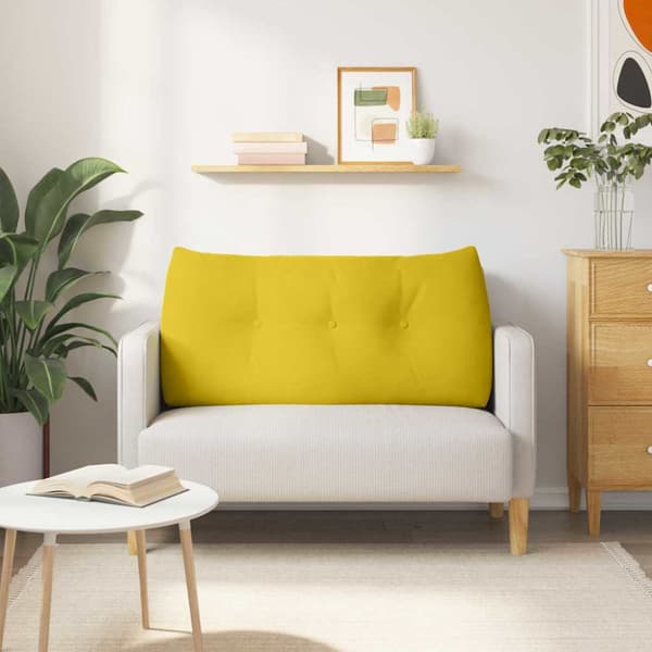 Ryggkudde Gul 100 x 24 x 50 cm Sammet