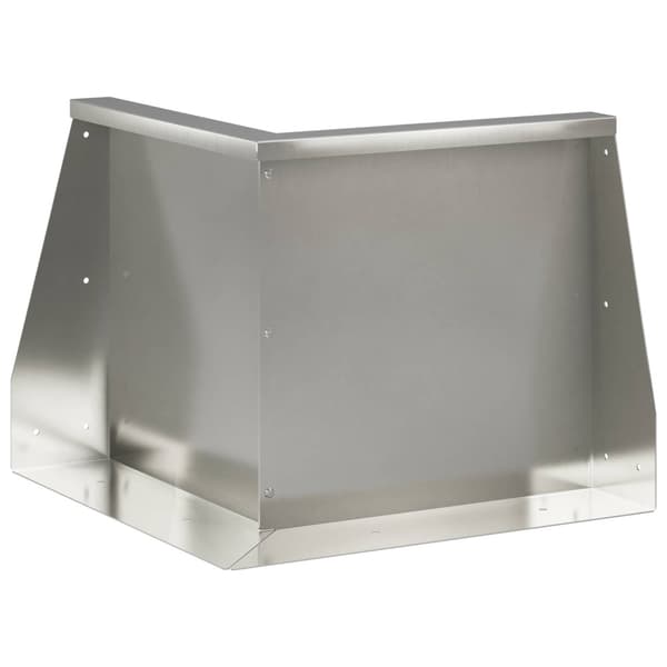 Stödvägg 50 x 50 x 40 cm Rostfritt stål Silver
