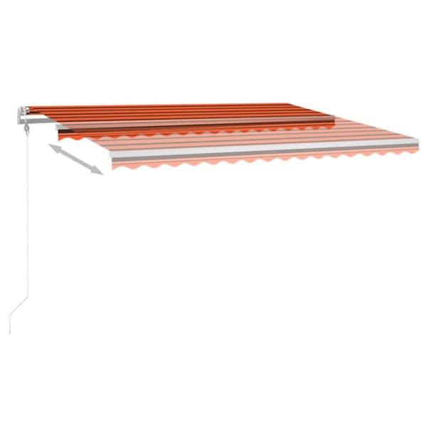Elektrisk markis med LED och sensor 4,5 x 3 m