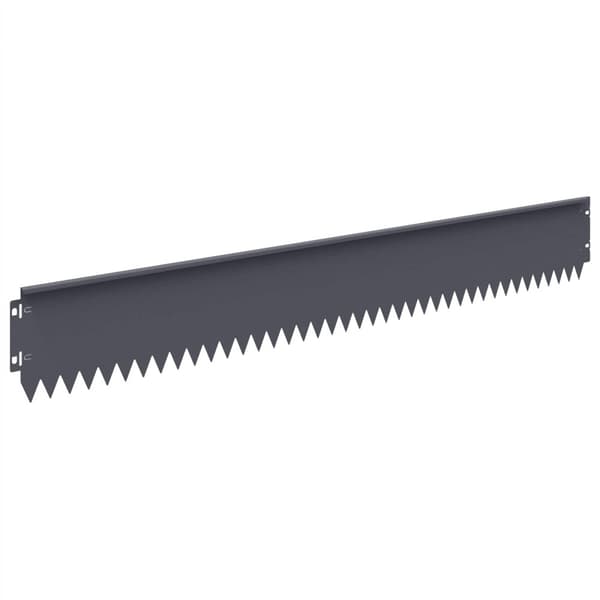 Kant för gräsmatta 30 pcs 103 x 15 cm Stål Antracit