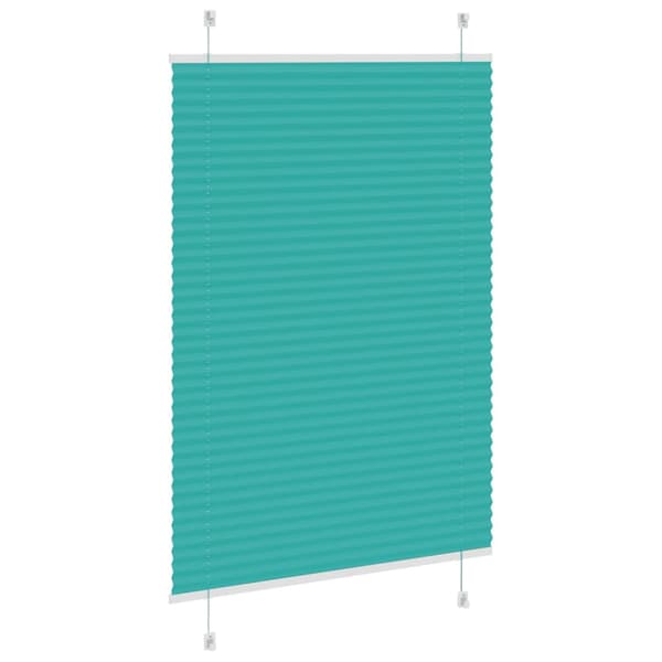 Plisserad persienn bensingrön 95x100 cm tyg bredd 94,4cm