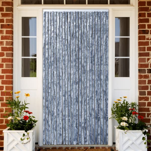Insektsdraperi silver 100x220 cm chenille