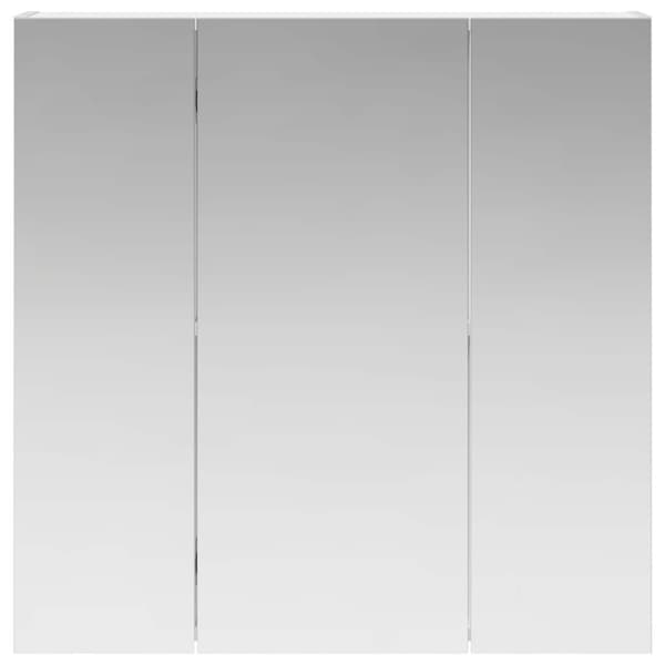 Badrumsspegelskåp Vit 70 x 14,5 x 70 cm Konstruerat trä