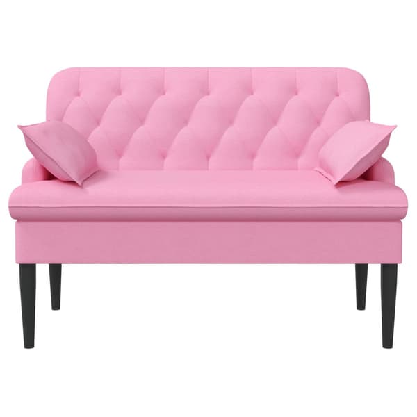 Loveseat med knapprapport Rosa 111 x 68 x 80 cm Tyg