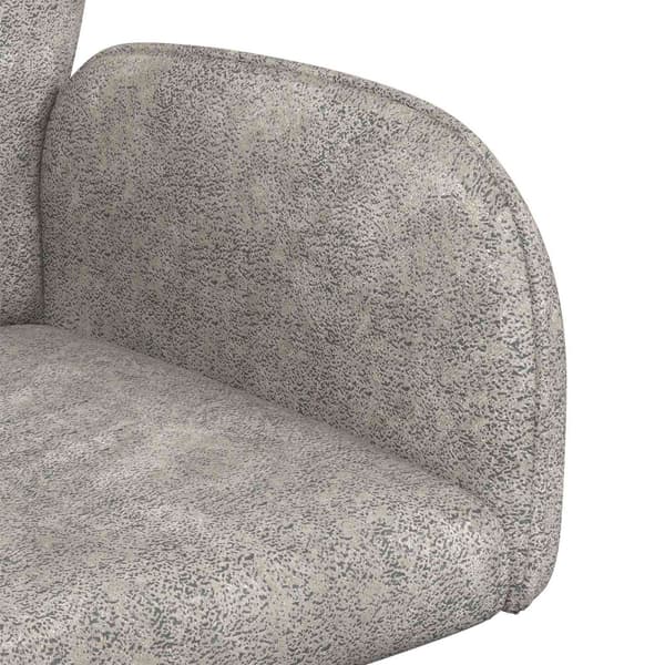 Svängande Matstolar 2 pcs Faux Mockaläder Ljusgrå