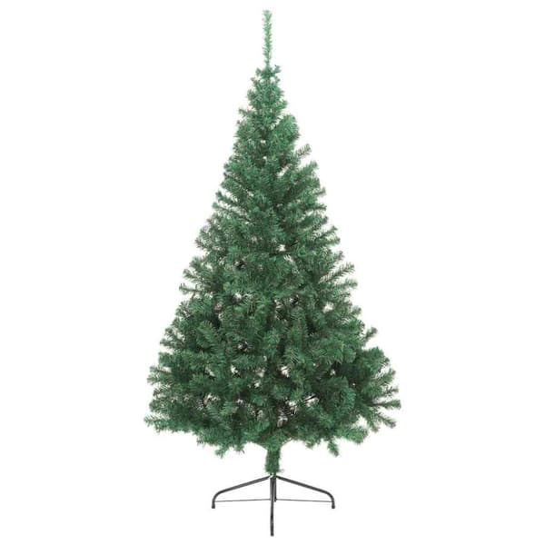 Konstgjord Förbelyst Julgran Grön 210 cm PVC