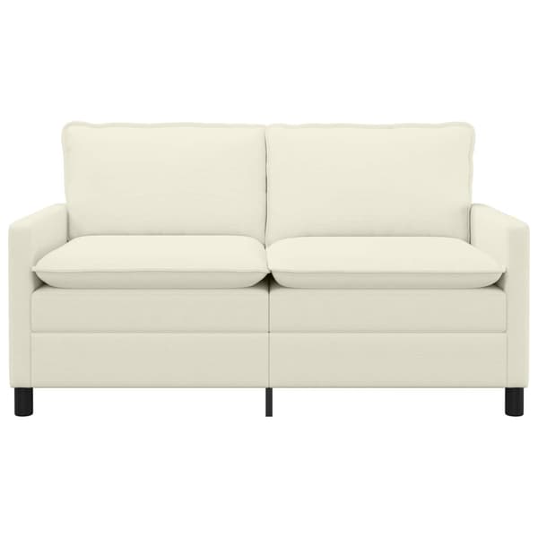Soffa Gräddvit 156 x 81 x 87,5 cm Tyg