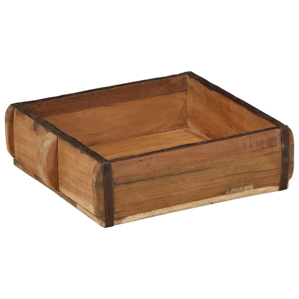 Bricka 2 pcs Brun 29 x 31 x 10 cm Solid återvunnen trä