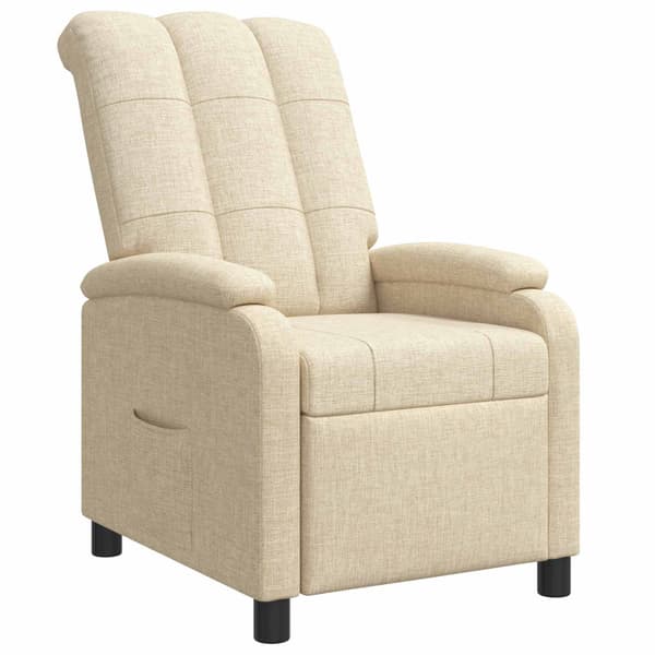 Recliner Gräddvit Tyg