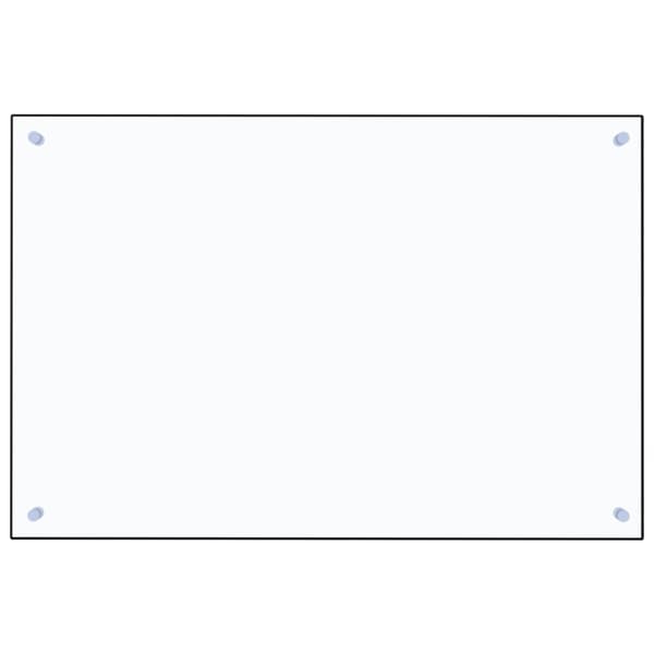 Stänkskydd transparent 90x60 cm härdat glas
