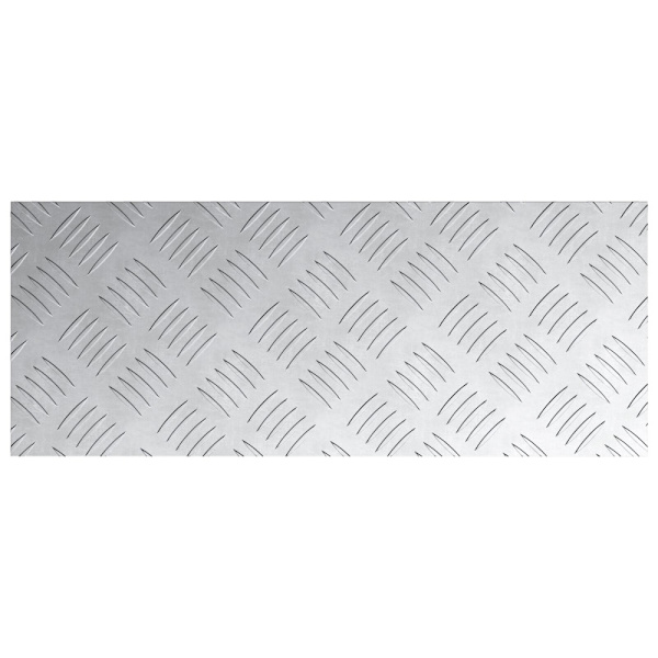 Trappsteg Rektangulär 4 pcs Silver 50 x 20 cm Aluminium