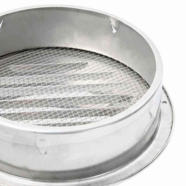 Luftventilationslock 4 pcs Silver 200 mm Rostfritt stål