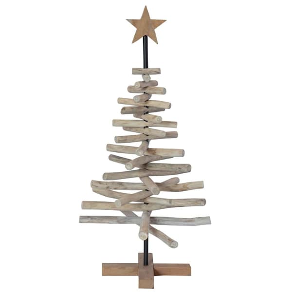 Julgran Brun 90 cm Massivt teakträ