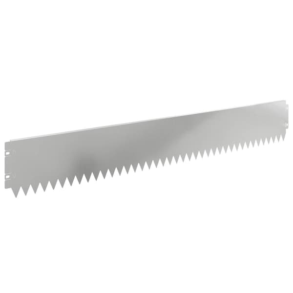 Kant för gräsmatta 10 pcs 103 x 15 cm Stål Silver