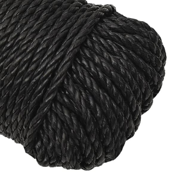 Rep svart 8 mm 50 m polypropylen