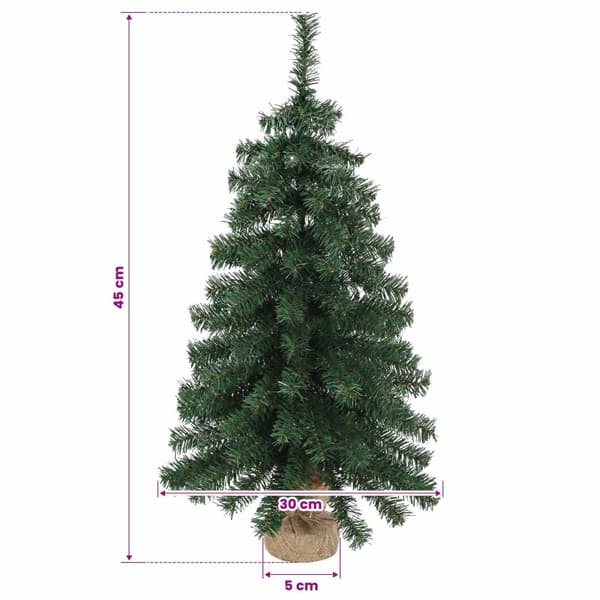 Mini julgran 45 cm PVC Grön