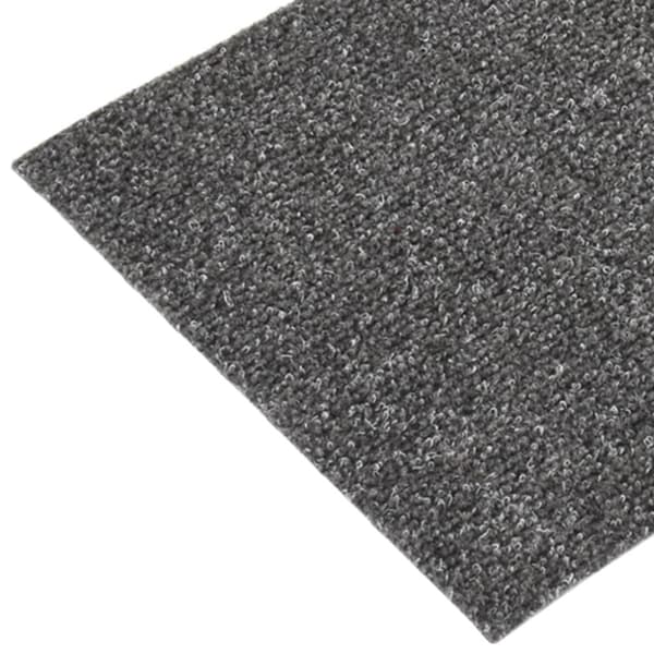 Trappmattor självhäftande 15 st 60x25 cm antracit rektangulära