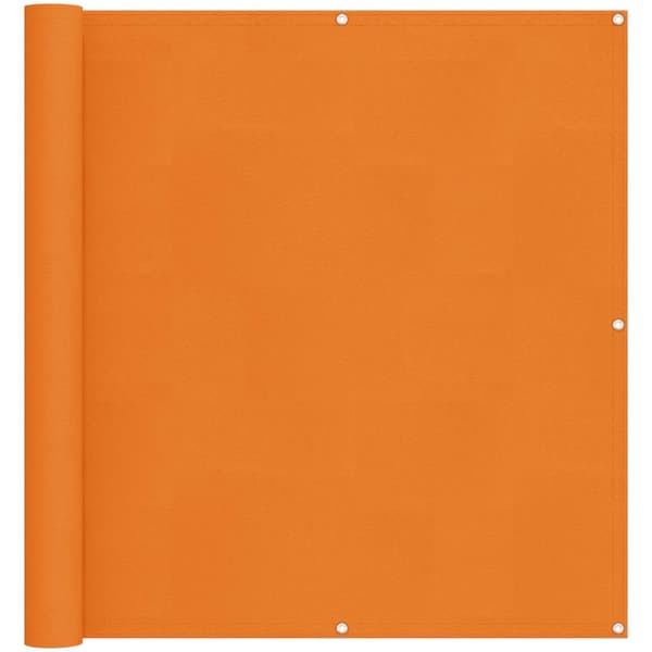 Balkong Skärm 110 x 300 cm Oxford Tyg Rektangulär Orange