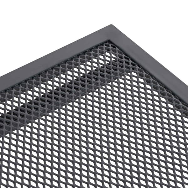 Utbyggbart Mesh Matbord Antracit 212 x 90 x 76 cm Stål