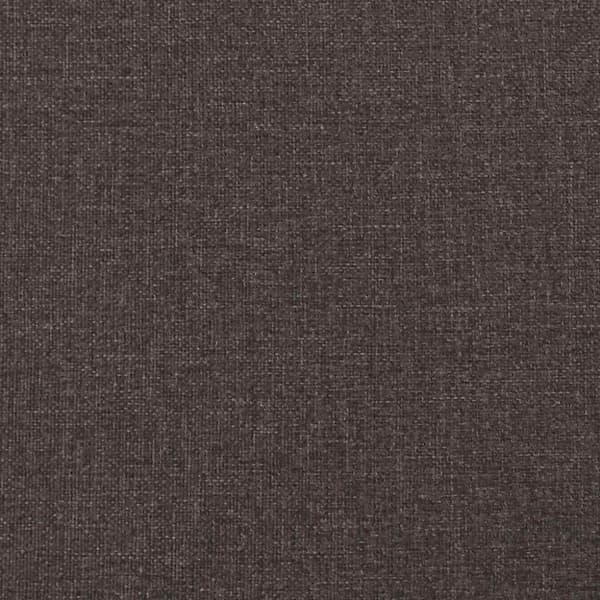 Headboard Cushion "Hanko" Dark Brown 120 cm Fabric