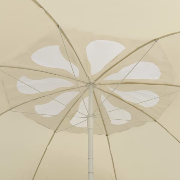 Strandparasoll sandgul 300 cm