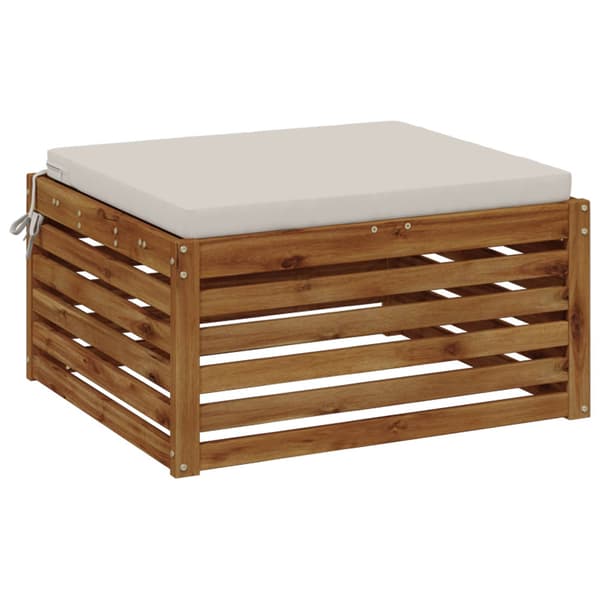 1-delad Sittdyna SOEST 100% Polyester Vit 70 x 70 x 5 cm