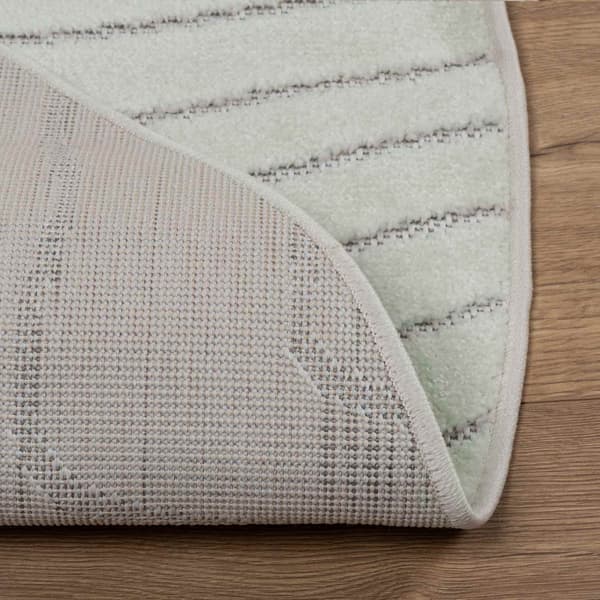 Områdesmattor Rund PALMERAS Grön Ø 200 CM Polyester