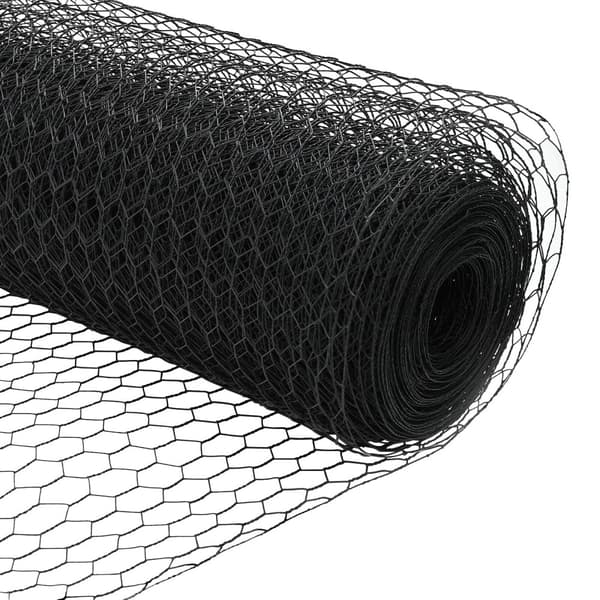 Hexagonstängsel Grå 1,6 x 100 m PVC