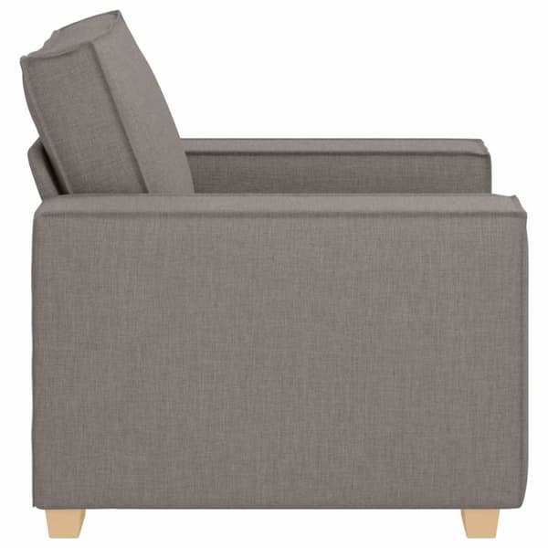 Soffa taupe 100x78x84 cm tyg