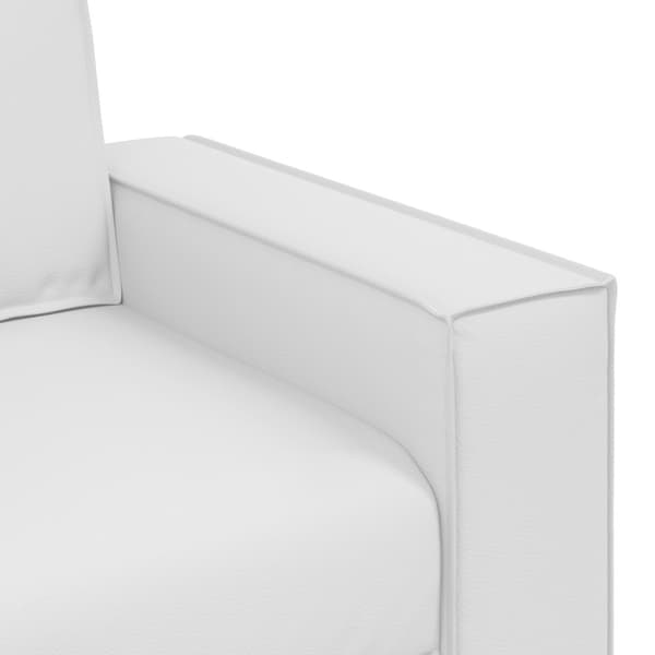 Tvåsitssoffa Vit 180 cm Konstläder