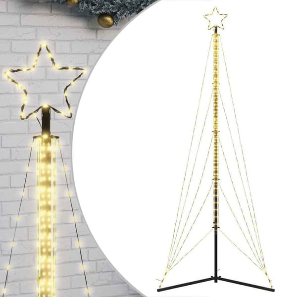 LED julgran 525 LEDs varmvit 302 cm