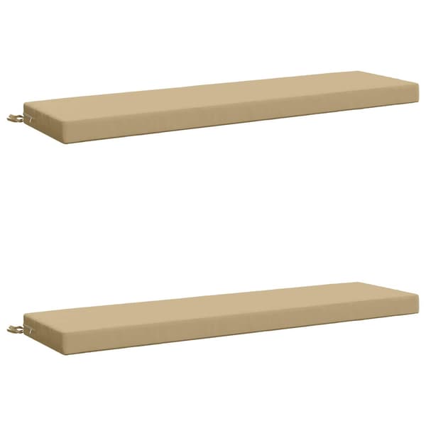 2-delade Bänk Kuddar SOEST 2 st 100% Polyester Beige