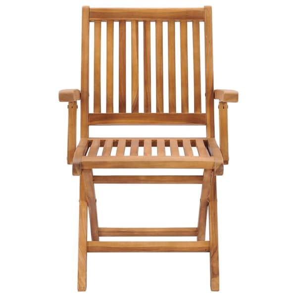 Hopfällbara trädgårdsstolar 8 st massiv teak