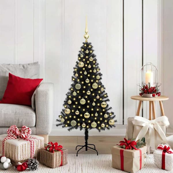 Julgran Svart 120 cm PVC