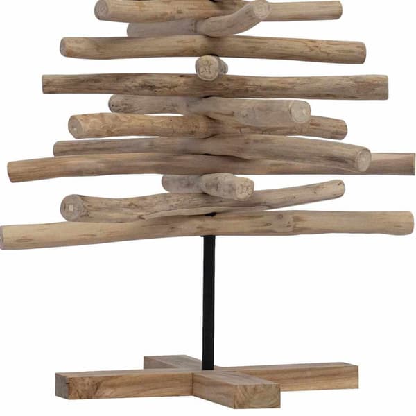 Julgran Brun 120 cm Massivt teakträ