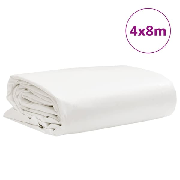 Presenning vit 4x8 m 650 g/m²