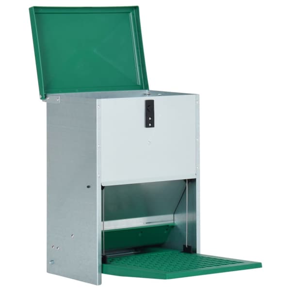Foderautomat för fjäderfä med pedal 12 kg