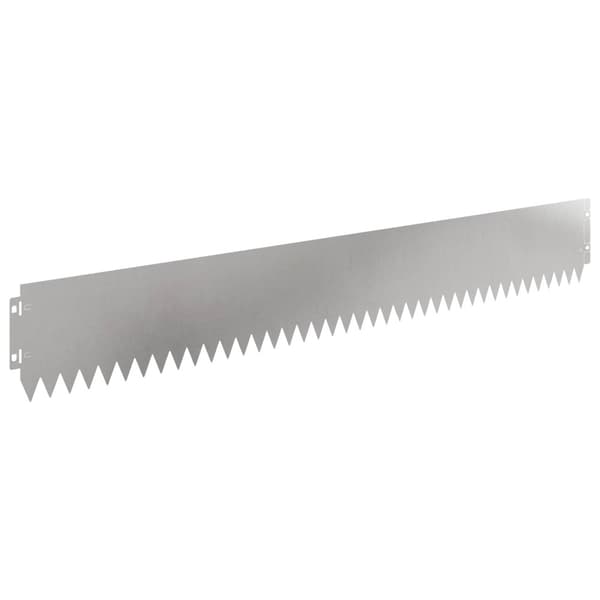 Kant för gräsmatta 20 pcs 103 x 15 cm Stål Silver