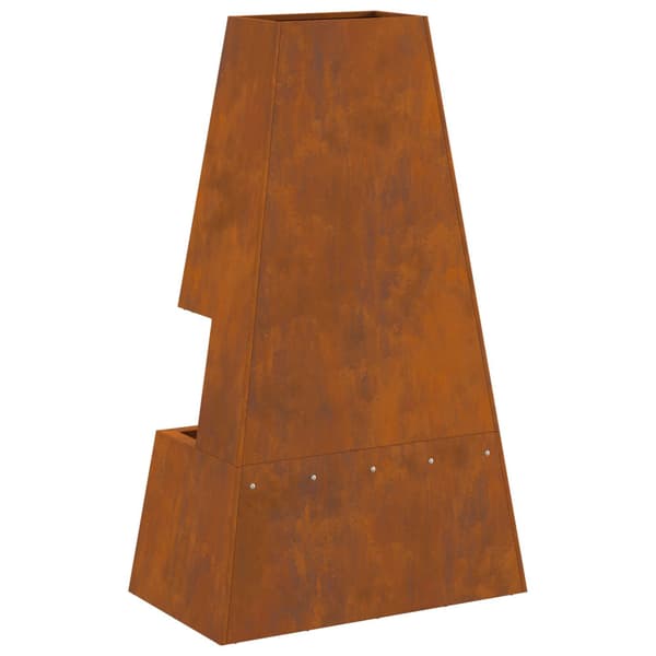 Eldskål Rostig 60 x 35 x 100 cm Väderbeständig stål
